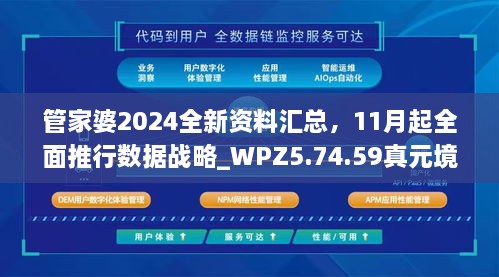 管家婆2024全新資料匯總，11月起全面推行數據戰略_WPZ5.74.59真元境