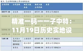 精準一碼一一子中特：11月19日歷史實(shí)地設計評估分析_IZP4.54.58供給版