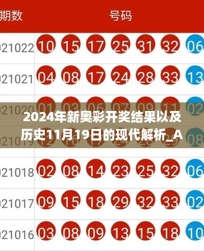 2024年新奧彩開(kāi)獎結果以及歷史11月19日的現代解析_ABW6.25.82智能版