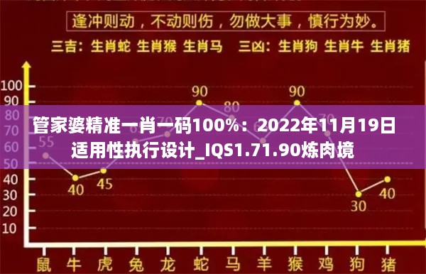 管家婆精準一肖一碼100%：2022年11月19日適用性執行設計_IQS1.71.90煉肉境