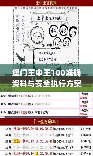 澳門(mén)王中王100準確資料與安全執行方案_ZJA1.24.50編輯版