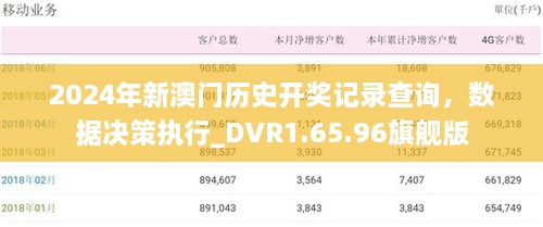 2024年新澳門(mén)歷史開(kāi)獎?dòng)涗洸樵?xún)，數據決策執行_DVR1.65.96旗艦版
