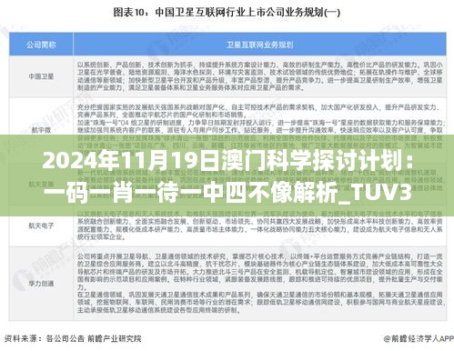 2024年11月19日澳門(mén)科學(xué)探討計劃：一碼一肖一待一中四不像解析_TUV3.24.24高清版