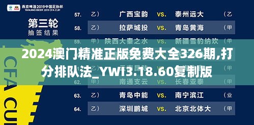 2024澳門(mén)精準正版免費大全326期,打分排隊法_YWI3.18.60復制版