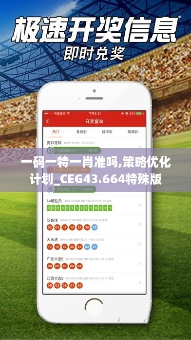 一碼一特一肖準嗎,策略?xún)?yōu)化計劃_CEG43.664特殊版