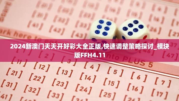 2024新澳門(mén)天天開(kāi)好彩大全正版,快速調整策略探討_模塊版FFH4.11