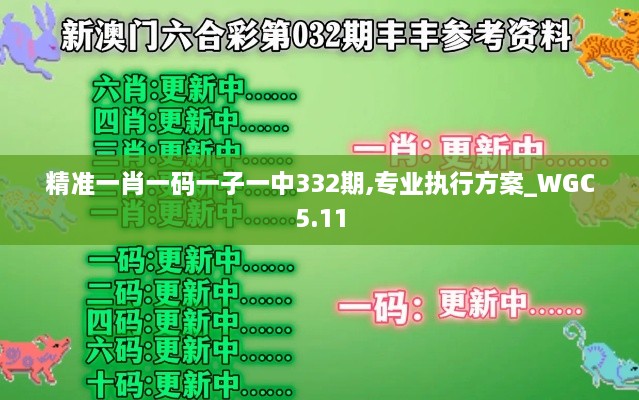 精準一肖一碼一子一中332期,專(zhuān)業(yè)執行方案_WGC5.11