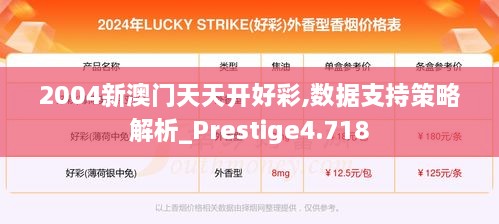 2004新澳門(mén)天天開(kāi)好彩,數據支持策略解析_Prestige4.718