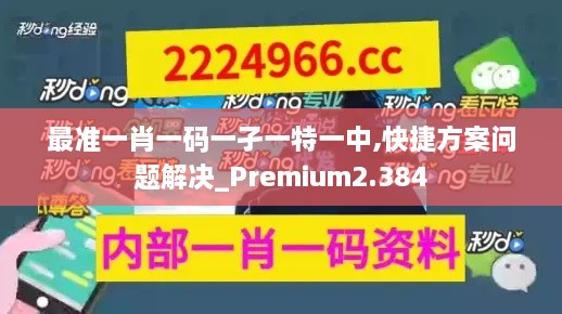最準一肖一碼一孑一特一中,快捷方案問(wèn)題解決_Premium2.384