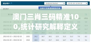 澳門(mén)三肖三碼精準100,統計研究解釋定義_iPad2.946