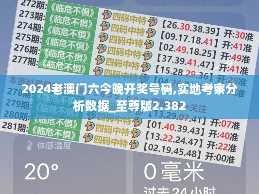 2024老澳門(mén)六今晚開(kāi)獎號碼,實(shí)地考察分析數據_至尊版2.382