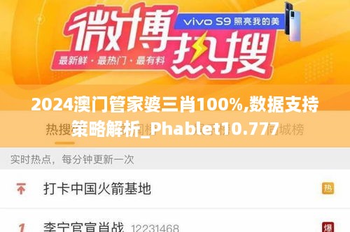 2024澳門(mén)管家婆三肖100%,數據支持策略解析_Phablet10.777