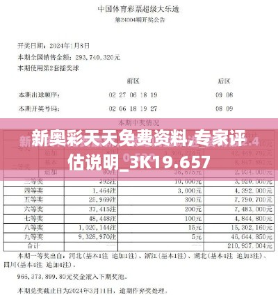 新奧彩天天免費資料,專(zhuān)家評估說(shuō)明_3K19.657