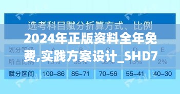 2024年正版資料全年免費,實(shí)踐方案設計_SHD7.658