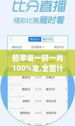 管家婆一碼一肖100%準,全面計劃執行_V3.478