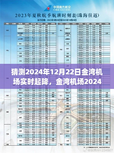金灣機場(chǎng)航班動(dòng)態(tài)評測報告，預測與解析金灣機場(chǎng)在2024年12月22日的起降航班情況報告