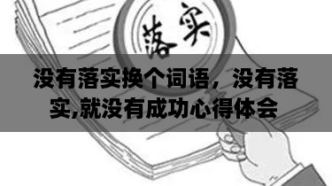 沒(méi)有落實(shí)換個(gè)詞語(yǔ)，沒(méi)有落實(shí),就沒(méi)有成功心得體會(huì ) 