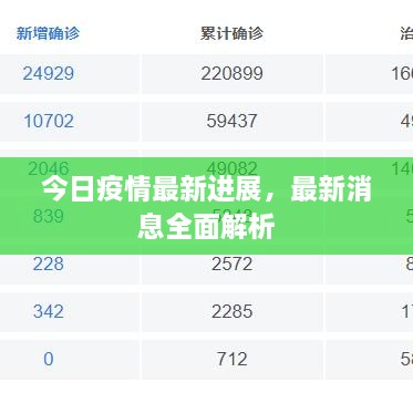 今日疫情最新進(jìn)展，最新消息全面解析