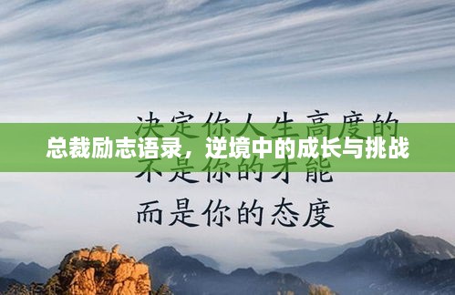 總裁勵志語(yǔ)錄，逆境中的成長(cháng)與挑戰