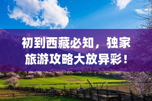 初到西藏必知，獨家旅游攻略大放異彩！