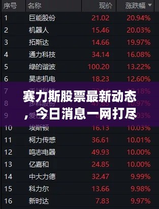 賽力斯股票最新動(dòng)態(tài)，今日消息一網(wǎng)打盡！