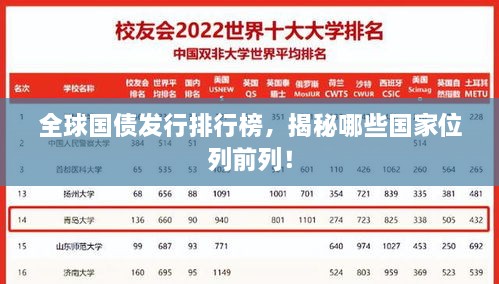 全球國債發(fā)行排行榜，揭秘哪些國家位列前列！