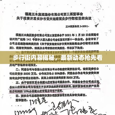步行街內幕揭秘，最新動(dòng)態(tài)搶先看