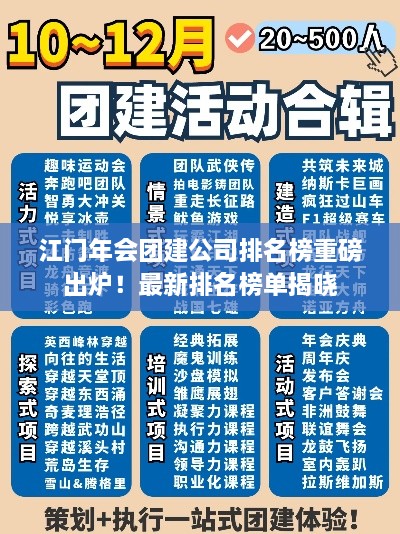 江門(mén)年會(huì )團建公司排名榜重磅出爐！最新排名榜單揭曉